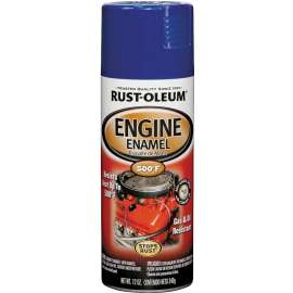 RUST-OLEUM AUTOMOTIVE 248945 Engine Enamel Spray Paint, Ford Blue, 12 oz, Aerosol Can