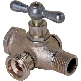 arrowhead 248LF Washing Machine Valve, Heavy-Duty, Red Brass, Satin