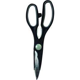 CHEF CRAFT 21000 Kitchen Shears, Stainless Steel Blade, Plastic Handle, 8 in OAL, Sharp Blade, Dishwasher Safe: Yes
