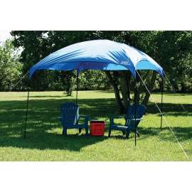 Texsport 02901 Dining Canopy, 9 ft L, 9 ft W, Fiberglass/Steel Frame, Polyurethane Canopy, Brilliant Blue Canopy