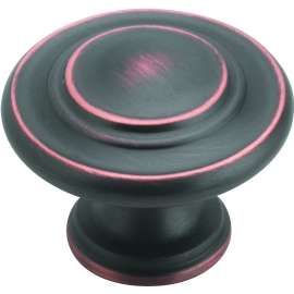 Amerock BP1586ORB Cabinet Knob, 1 in Projection, Zinc, Oil-Rubbed Bronze