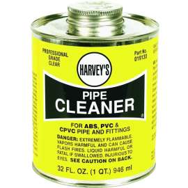 Harvey 019130-12 Pipe Cleaner, Liquid, Clear, 32 oz Can