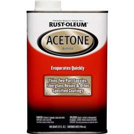 RUST-OLEUM AUTOMOTIVE 248667 Acetone Thinner, Liquid, Solvent-Like, Clear, 1 qt, Can