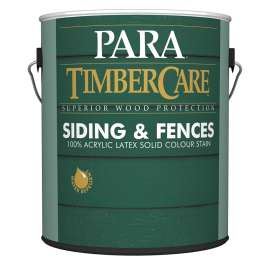 PARA Timbercare 2100 PR0042134-16 Exterior Hybrid Wood Stain, Flat, Satin, Pioneer White, Liquid