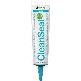 Cleanz 11063 Kitchen and Bath Caulk, White, 4 to 5 days Curing, 40 to 100 deg F, 6 oz