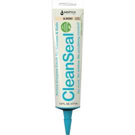 CleanSeal 11071 Kitchen and Bath Caulk, Almond, 4 to 5 days Curing, 40 to 100 deg F, 6 oz