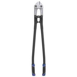 Vulcan JL-WD-0636 Bolt Cutter, 10 mm Cutting Capacity, Chrome-Molybdenum Steel Jaw, 36 in OAL, Black/Blue Handle
