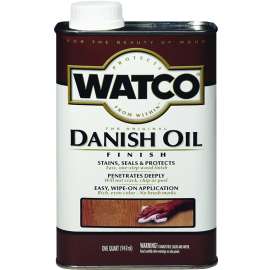 WATCO 65141 Danish Oil, Golden Oak, Liquid, 1 qt, Can