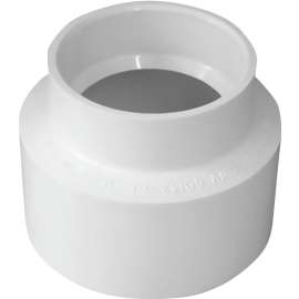 GENOVA 41544 Adapter Coupling, 4 x 4 in (Sewer Hub x PVC-DWV)