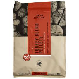 Traeger PEL351 Turkey Blend Pellet, Hardwood, 18.9 lb Bag