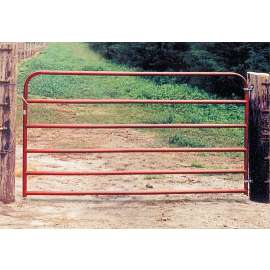 Behlen Country 40130161 Utility Gate, 192 in W Gate, 50 in H Gate, 20 ga Frame Tube/Channel, Red