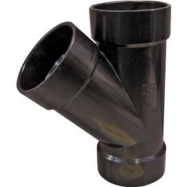 GENOVA 81030 Pipe Wye, 3 in Hub, 3 in