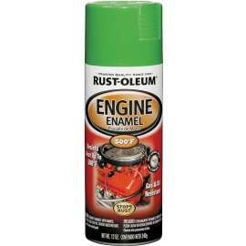 RUST-OLEUM AUTOMOTIVE 248951 Engine Enamel Spray Paint, Grabber Green, 12 oz, Aerosol Can