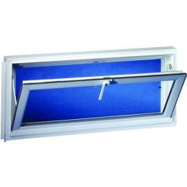 Duo-Corp Competitor 3214COMP Hopper Basement Window, Insulated Glass Glass/Screen, Vinyl Frame