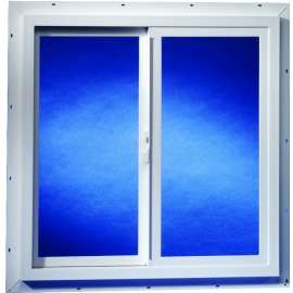 Duo-Corp 3020TMUT Utility Window, 35-1/2 in OAW, 23-1/2 in OAH, Vinyl Frame