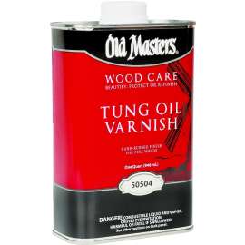Old Masters 50504 Tung Oil Varnish, Liquid, 1 qt, Can