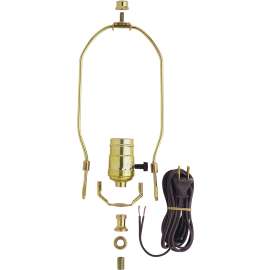 Westinghouse 7026800 Lamp Kit, Metal, Brass, For: Standard Base 150 W Bulb