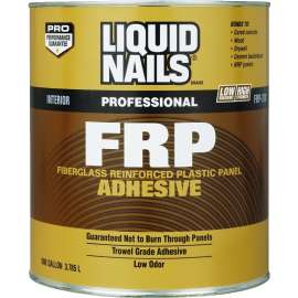 Liquid Nails FRP-310 Panel Adhesive, Off-White, 1 gal Container