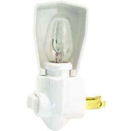 Eaton Wiring Devices BP850W Night Light, 15 A, 125 V, 4 W, Incandescent Lamp, White Light, Plastic Fixture