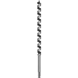 DeWALT DW1687 Auger Drill Bit, 1 in Dia, 17 in OAL, Hollow Center Flute, 7/16 in Dia Shank, Ball Groove Shank
