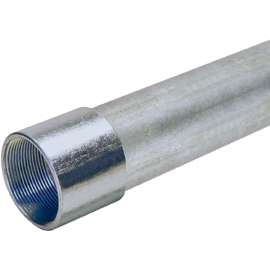 Allied Tube & Conduit 103119 Rigid Conduit, 2-1/2 in, 10 ft L, Galvanized Steel