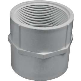GENOVA 300 Series 30320 Pipe Adapter, 2 in Slip, 2 in FIP, White