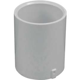 GENOVA 300 Series E30120 Extended Pipe Coupler, 2 in Slip Joint, White