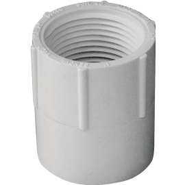 GENOVA 300 Series 30310 Pipe Adapter, 1 in Slip, 1 in FIP, White