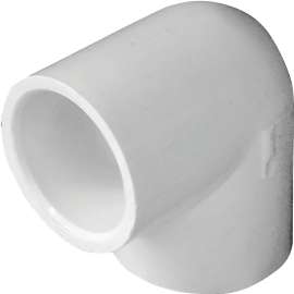 GENOVA 300 Series 30707 Pipe Elbow, 3/4 in Slip, 90 deg, White
