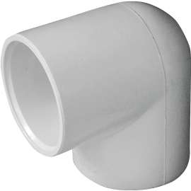 GENOVA 300 Series 30714 Pipe Elbow, 1-1/4 in Slip, 90 deg, White