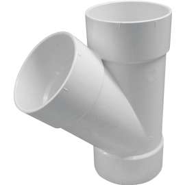 GENOVA 41030 Pipe Wye, 3 in Hub, 3, 3
