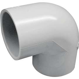 GENOVA 300 Series 30790 Pipe Elbow, 2-1/2 in Slip, 90 deg, White