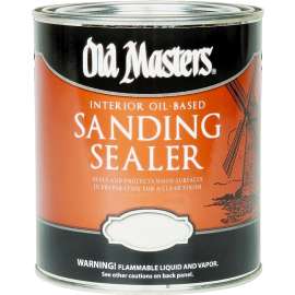Old Masters 45001 Sanding Sealer, Clear, Liquid, 1 gal, Canister