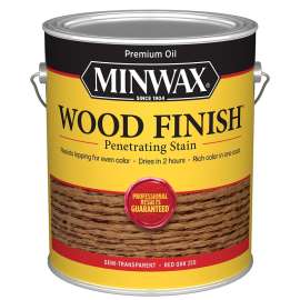 Minwax Wood Finish 71040000 Wood Stain, Red Oak, Liquid, 1 gal, Can