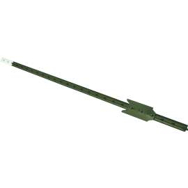 CMC TP125PGN070 T-Post, 7 ft H, Steel, Green/White