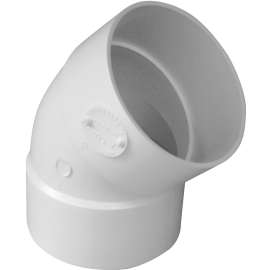 GENOVA 400 Series 40640 Pipe Elbow, 4 in Hub, 45 deg