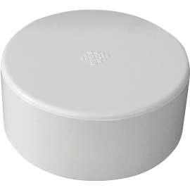 GENOVA 40154 Pipe Cap, 4 in Hub, White