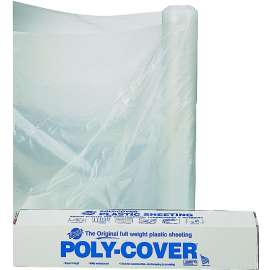 ORGILL POLY 4X8-C Poly Film, 100 ft L, 8 ft W, 4 mil Thick, Clear