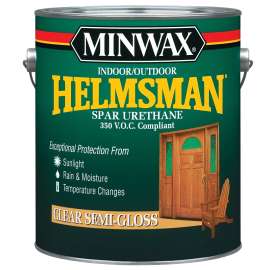 Minwax Helmsman 132250000 Spar Urethane Paint, Semi-Gloss, Liquid, 1 gal, Pail