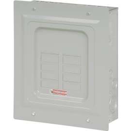 EATON BR48L125FP Load Center, 125 A, 8 -Pole, 4 -Space, 8 -Circuit, Main Lug, NEMA 1 Enclosure, Flush Mounting