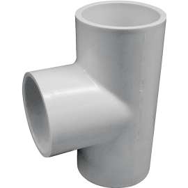 LASCO 401025BC Pipe Tee, 2-1/2 in, Slip, PVC, SCH 40 Schedule