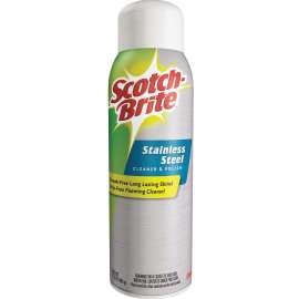 Scotch-Brite 7966HCD-SB1 Cleaner and Polish, 17.5 oz Aerosol Can, Liquid, Citrus, White