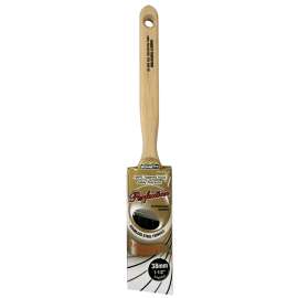 BENNETT PRF ANG 38 Paint Brush, 1-1/2 in W, Angular, Trim Brush, Polyester Bristle, Tapered Sash Handle