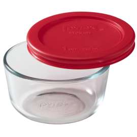 Pyrex 1070791 Storage Container, 1 Cup, Glass