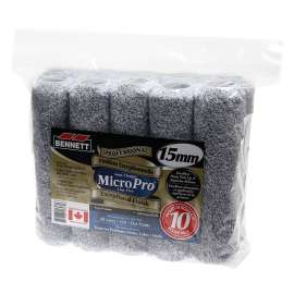 BENNETT 10PK MP15MM Pile Roller, 15 mm Thick Nap, 240 mm L, Microfiber Cover