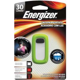 Energizer ENFW2CE Clip Light, CR2032 Battery, LED Lamp, 30 Lumens Lumens, 0.13 hr Run Time, Green