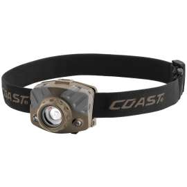 Coast FL68 Tri-Color Headlamp, AAA Battery, Alkaline Battery, LED Lamp, 400 Lumens, Flood Beam, 104 ft Beam Distance