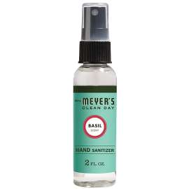 Mrs. Meyer's 11152 Hand Sanitizer, 9 in L, 4 in W, Basil, 2 fl-oz Bottle