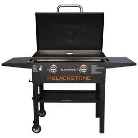 Blackstone 1883 Griddle with Hood, 34,000 Btu, Propane, 2-Burner, 524 sq-in Primary Cooking Surface