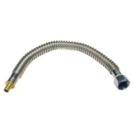 Apollo Valves APXCSST18 Corrugated Connector, 1/2 x 3/4 in, PEX Barb x FHT, Stainless Steel, Metallic, 18 in L